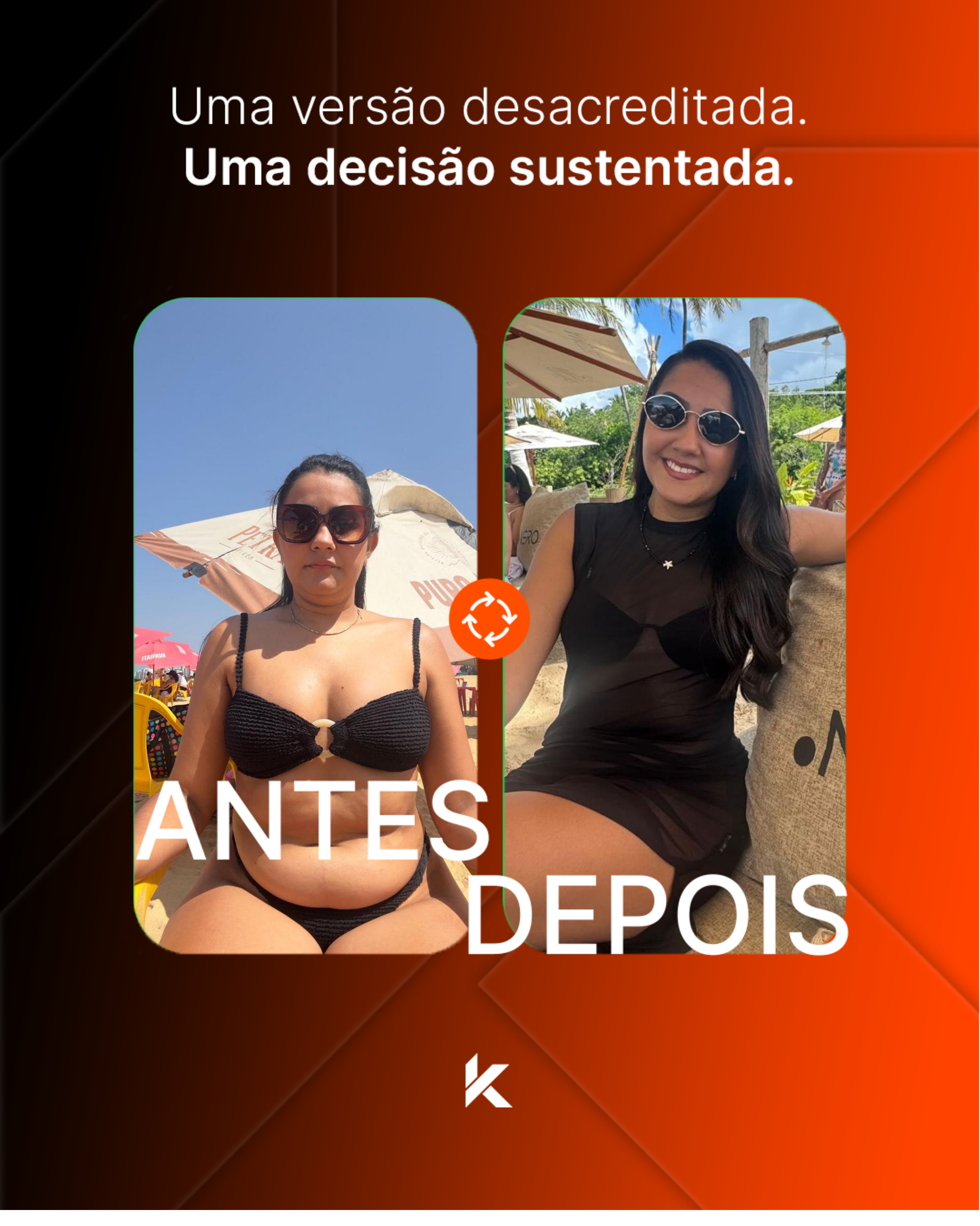 Paula — antes e depois